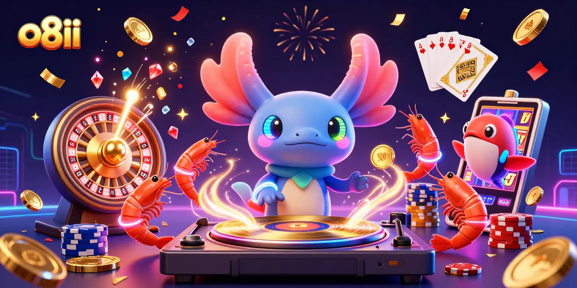 o8ii Engages Players with a Neon Casino Scene of Celebration and Fortune