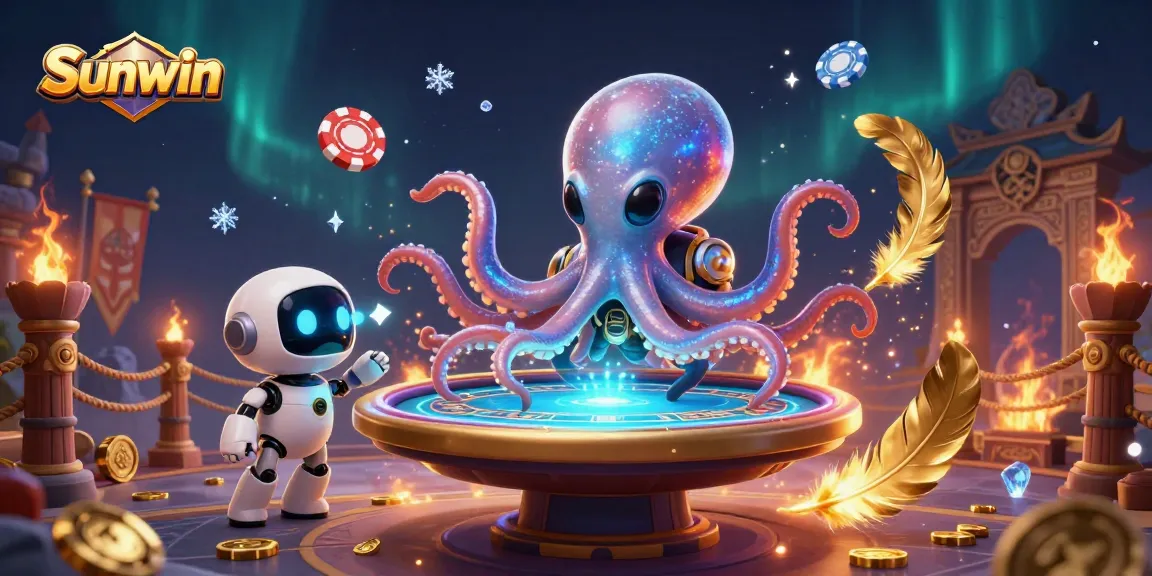 Engage with Sunwin's exciting gambling experience featuring vibrant gameplay and futuristic elements.