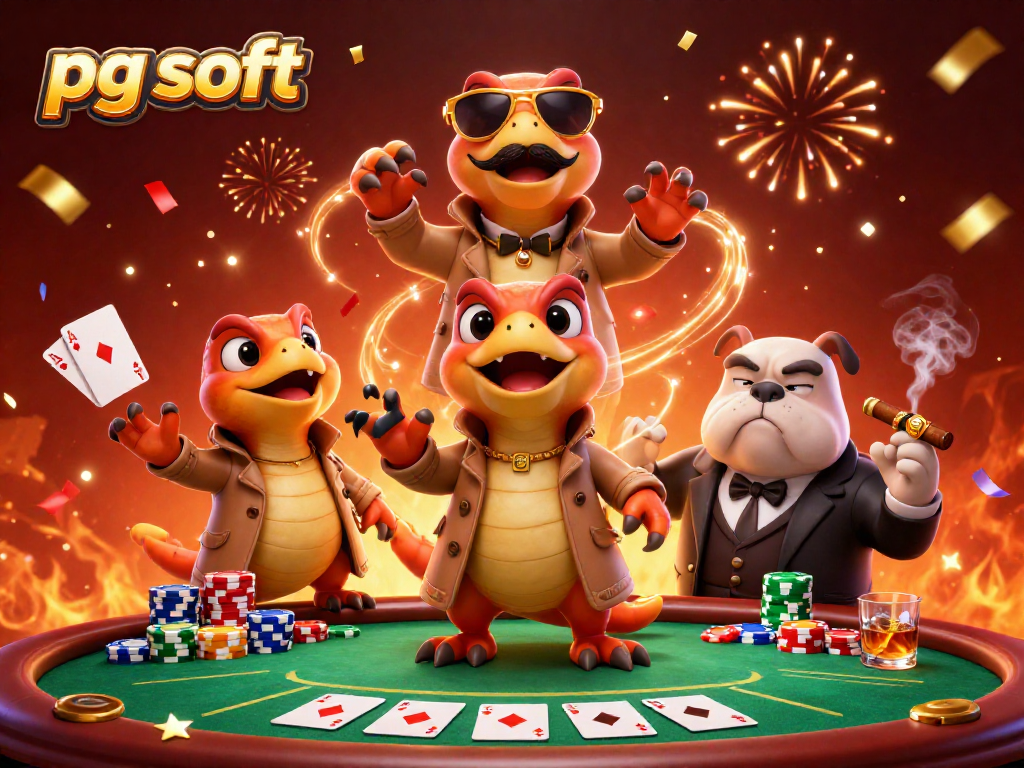 Experience pg soft action at a VIP casino as raptors attempt entry, vibrant gaming elements surround them.