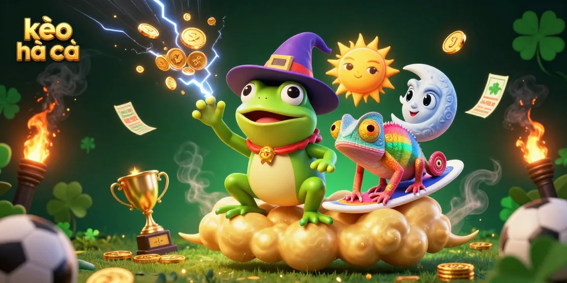 Engage in exciting sports betting action with kèo nhà cái featuring dynamic characters and elements.