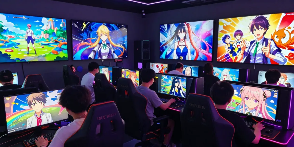 Engaging scene showcasing players enjoying a free ecchi game in a vibrant anime-themed gaming environment.